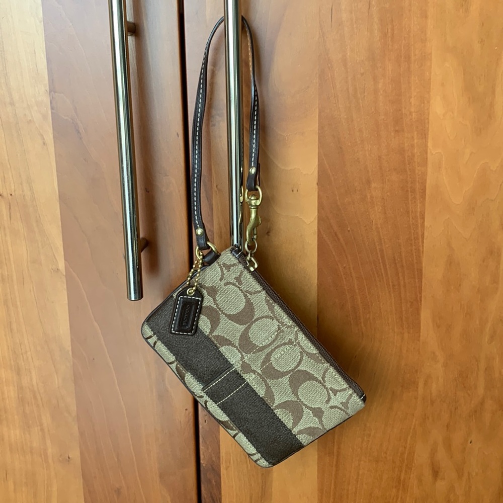 SOLD Coach classic small wristlet